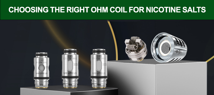 Right Ohm Coil for Nicotine Salts